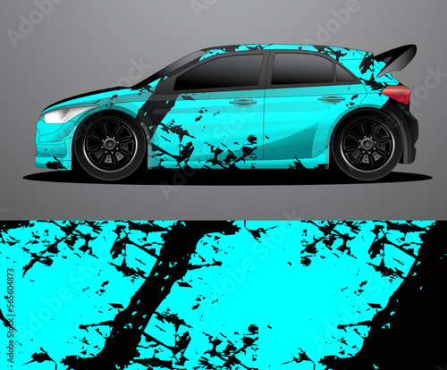 car wrap vector designs with abstract grunge background for vehicle branding