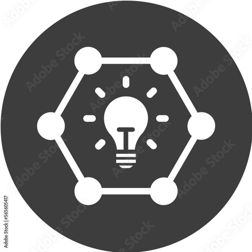 Bulb, crowdsourcing Vector Icon

