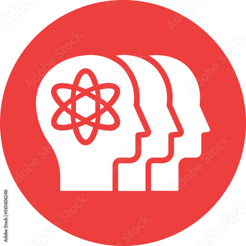 Atom, head Vector Icon



