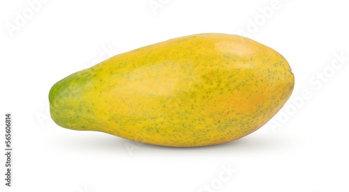 Fotografie ripe papaya isolated on a white background