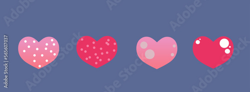 Wallpaper Mural Love heart icon vector. Creative illustration romantic collection love symbols. Love concept. for Valentines day, Mothers day, wedding, love and romantic events Torontodigital.ca