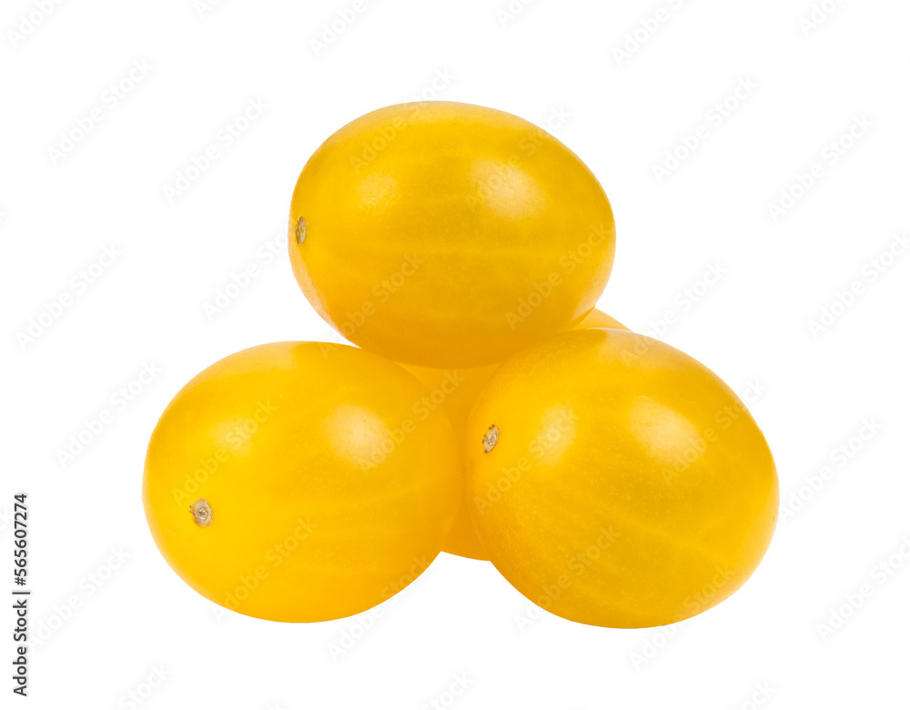Yellow cherry Tomatoes isolated on transparent png Yellow cherry Tomatoes isolated on transparent png