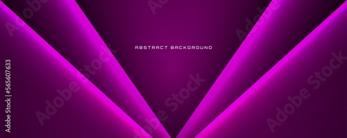 3D purple techno abstract background overlap layer on dark space with light line decoration. Graphic design element cutout style concept for banner, flyer, card, brochure cover, or landing page