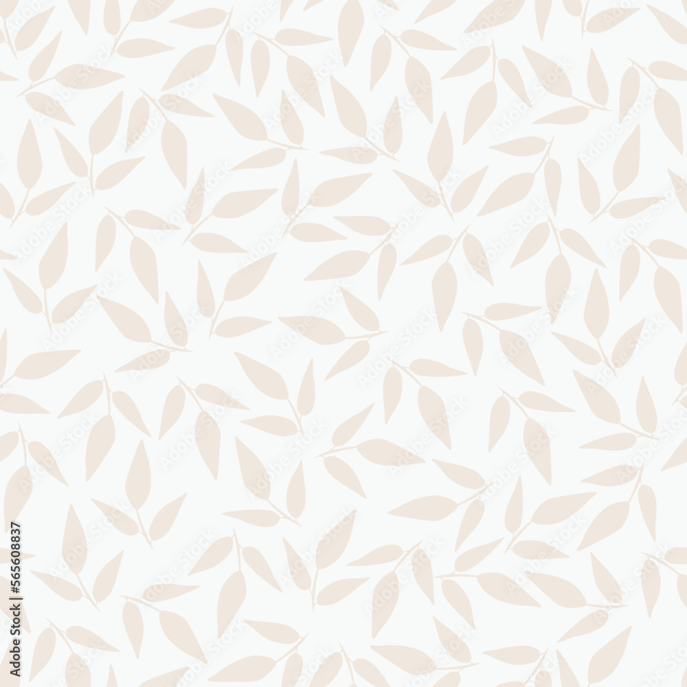 Leaves and branches repeat pattern. Floral pattern design. Botanical tile. Good for prints, wrappings, textiles and fabrics. Leaves and branches repeat pattern. Floral pattern design. Botanical tile. Good for prints, wrappings, textiles and fabrics.