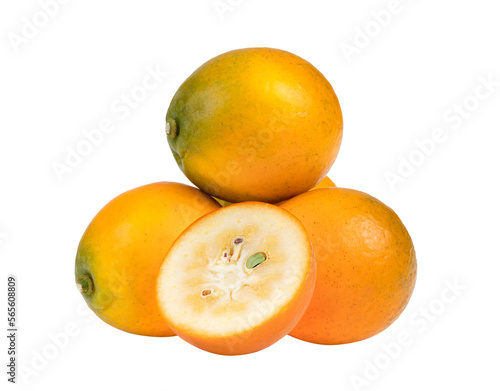 Orange kumquat isolated on transparent png