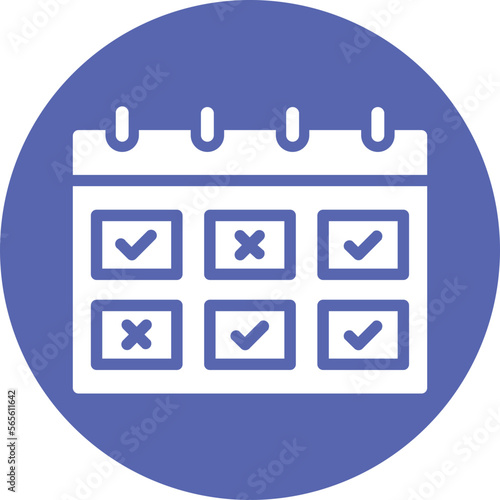 Appointment, attendance Vector Icon

