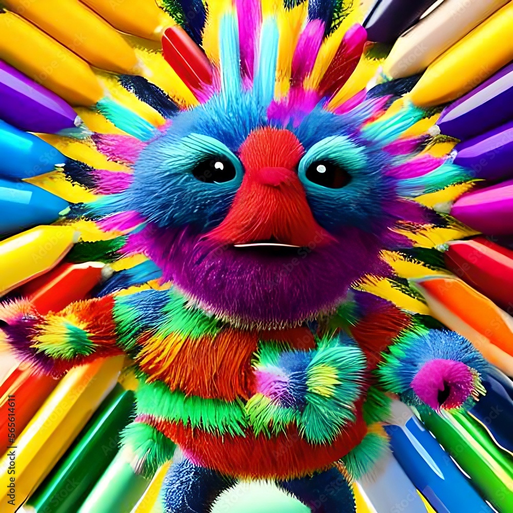 Fototapeta premium rainbow pencils