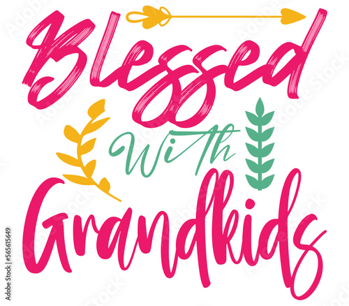 Blessed With Grandkids, Mother's day SVG Bundle, Mother's day T-Shirt Bundle, Mother's day SVG, SVG Design, Mother's day SVG Design