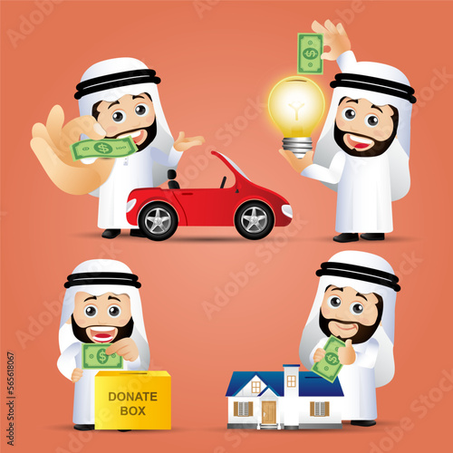 People Set - Arab  - Set of business people