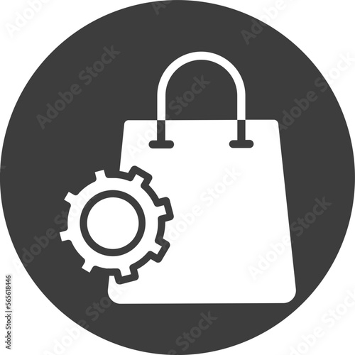 Cog, e commerce Vector Icon
