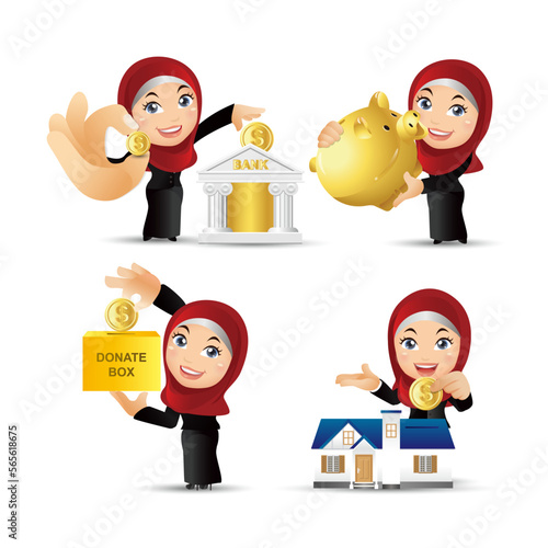 People Set - Arab  - Set of business people