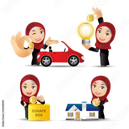 People Set - Arab  - Set of business people