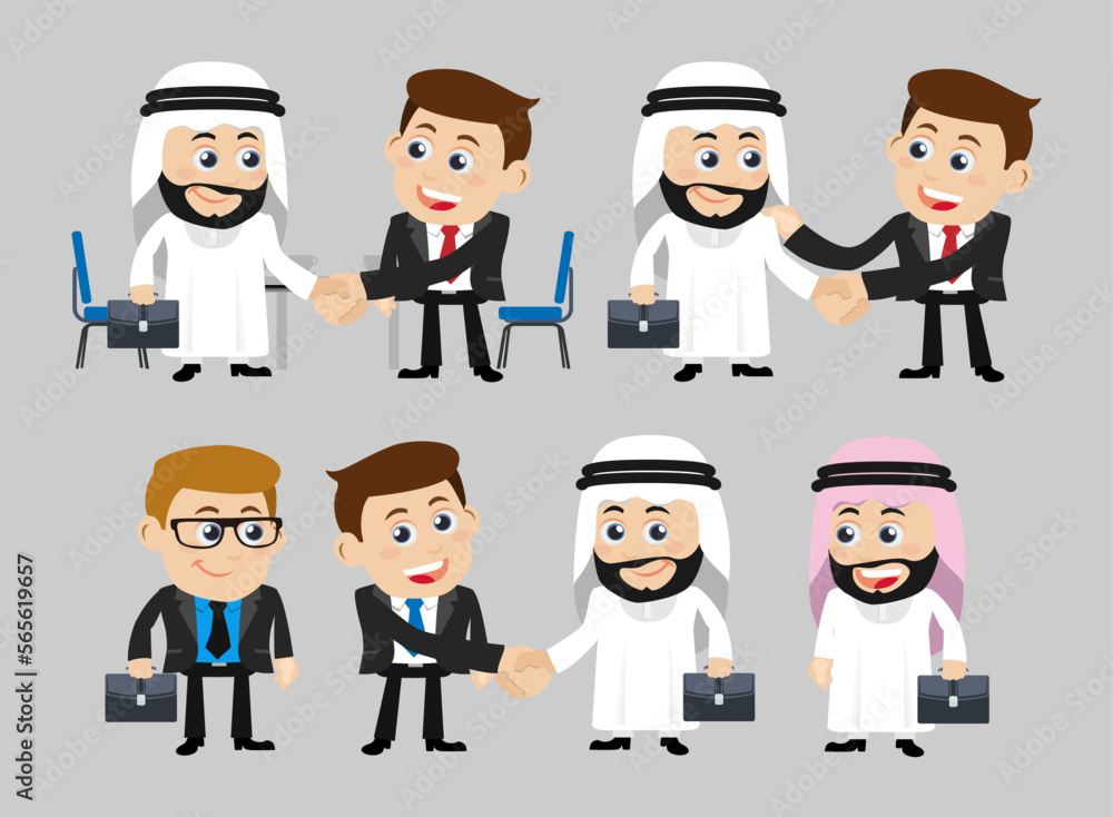 People Set - Arab  - Set of business people