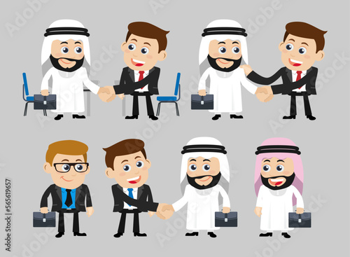 People Set - Arab  - Set of business people