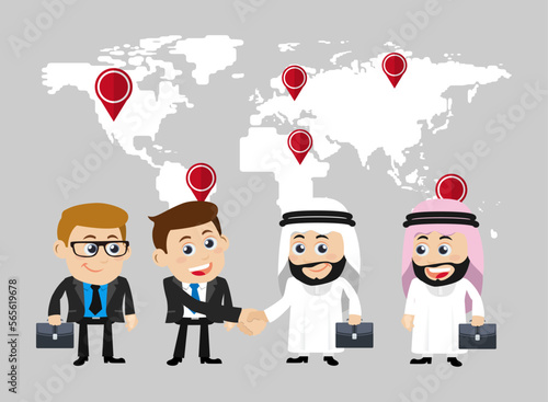 People Set - Arab  - Set of business people