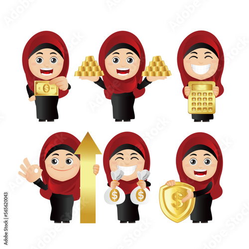People Set - Arab  - Set of business people