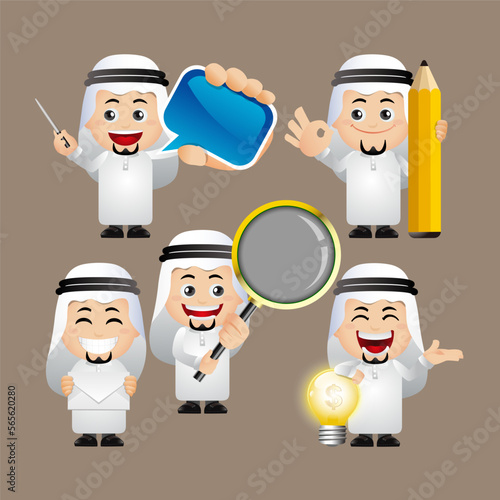 People Set - Arab  - Set of business people