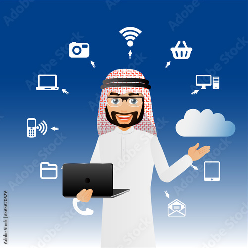 People Set - Arab  - Set of business people
