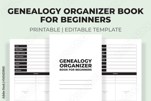 Genealogy Organizer Book For Beginners