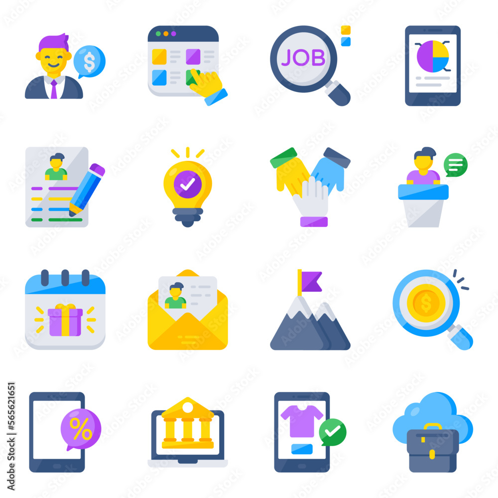 Pack of Business and Infographic Flat Icons
Pack of Business and Infographic Flat Icons