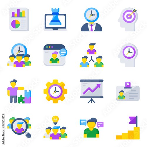 Pack of Business and Investment Flat Icons 

