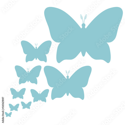 buterflys cute art drawing graphic decoration silhouette photo
