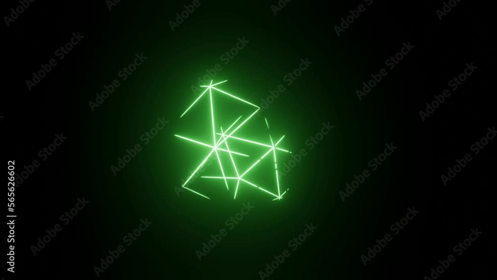 Abstract Neon Light Sphere Background Video, 4K, Blinking Green Glowing Spinning Background Abstract Neon Light Sphere Background Video, 4K, Blinking Green Glowing Spinning Background