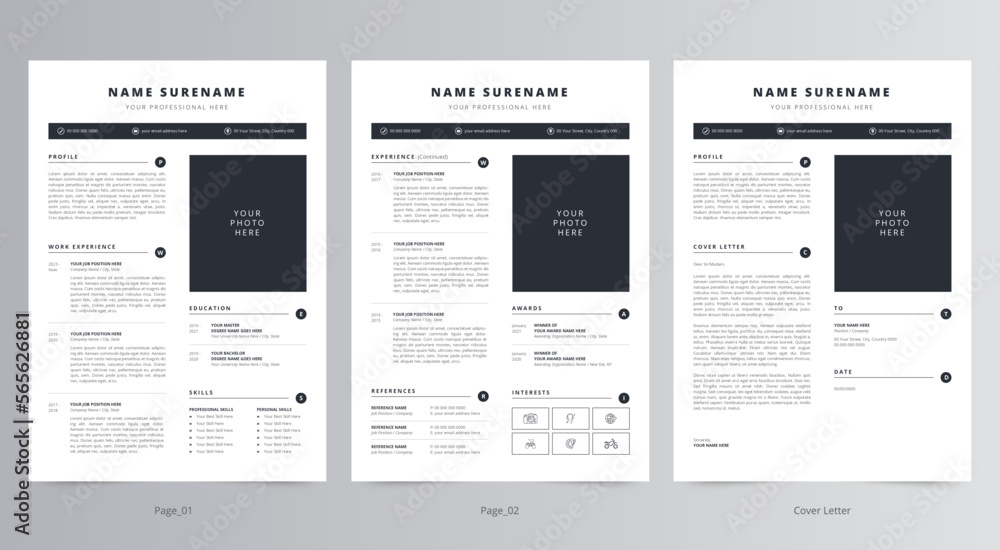 Resume Template, Professional Modern Resume Template, CV Template Resume Template, Professional Modern Resume Template, CV Template