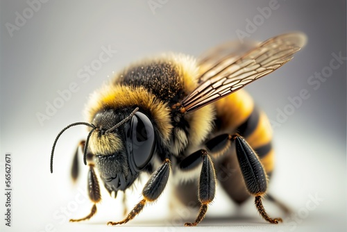 Bee, insect macro closed up (Ai generated)