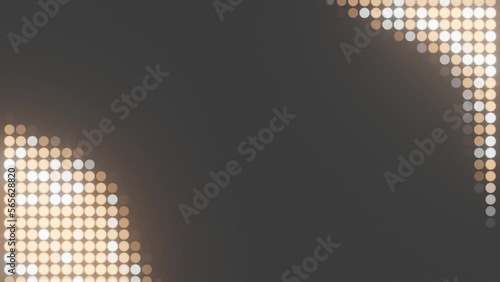 Dot Wave, Orange Background Video Loop, 3D Render Abstract Background Texture