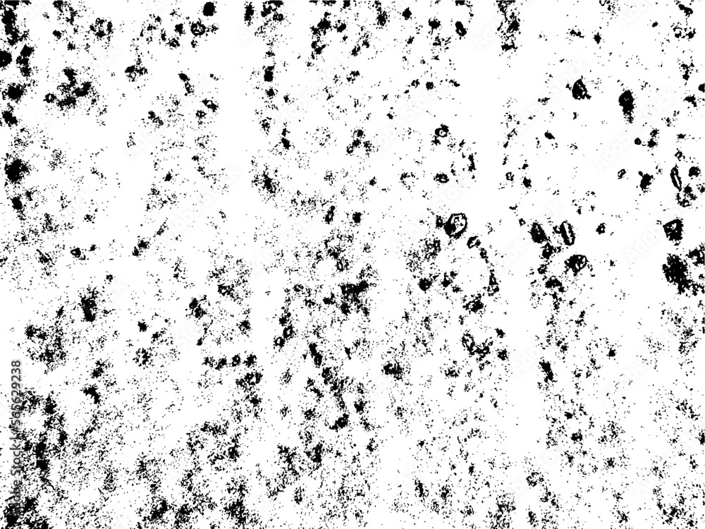 Black and white dirty grunge texture of a small layer of snow on the pavement. Vector abstract grunge overlay texture, grunge stencil. Distress design template. urban natural dirty elements Black and white dirty grunge texture of a small layer of snow on the pavement. Vector abstract grunge overlay texture, grunge stencil. Distress design template. urban natural dirty elements