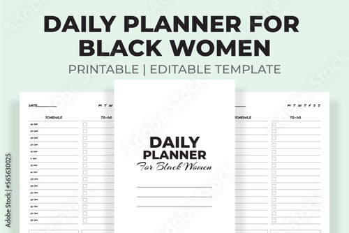 Daily Planner For Black Women