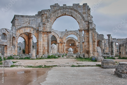remains of the pillar of Saint Simeon photo