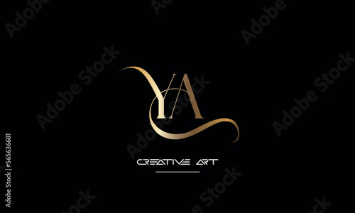 YA, AY, Y, A abstract letters logo monogram
