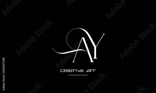 YA, AY, Y, A abstract letters logo monogram