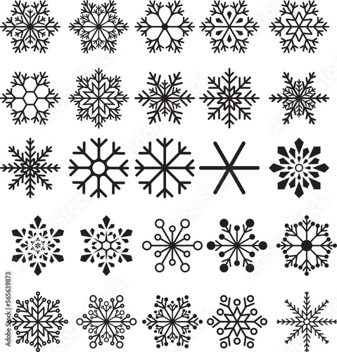  Snowflake On White Background