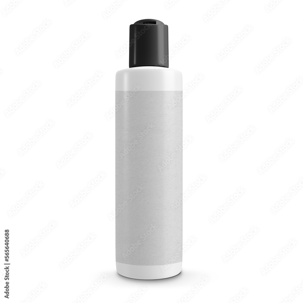 White cosmetic bottle mockup White cosmetic bottle mockup