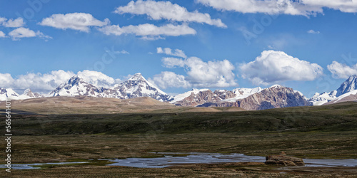 Mountainscape, Tian Shan mountains at the Chinese border, Naryn province, Kyrgyzstan