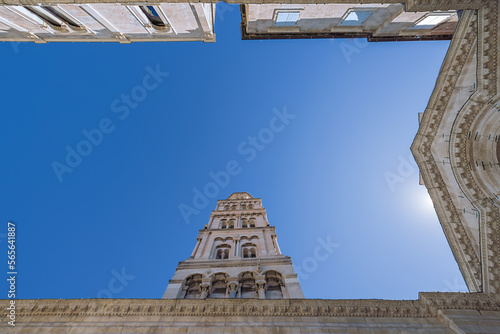 Foto The zenith of the peristyle in Diocletian's Palace