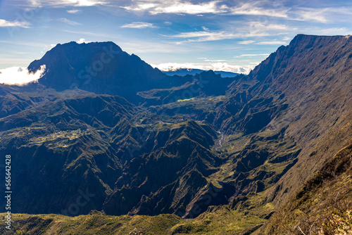 Mafate, Reunion Island - View to Mafate cirque from Maido point of view © chromoprisme