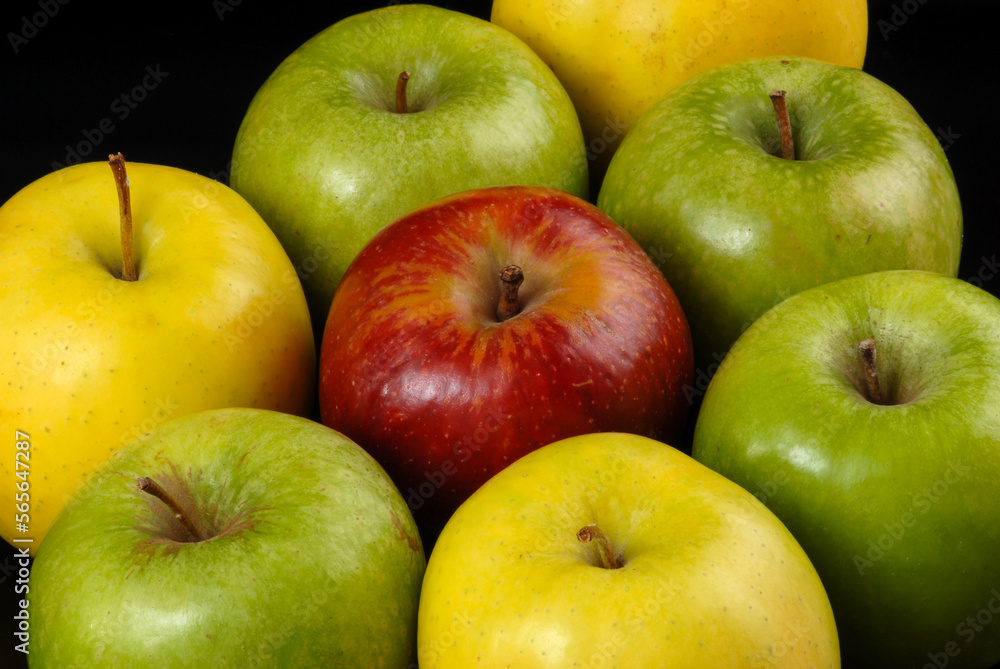 Primer plano de manzanas Primer plano de manzanas