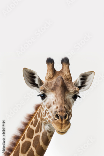 Photo of a giraffe, Generative Ai