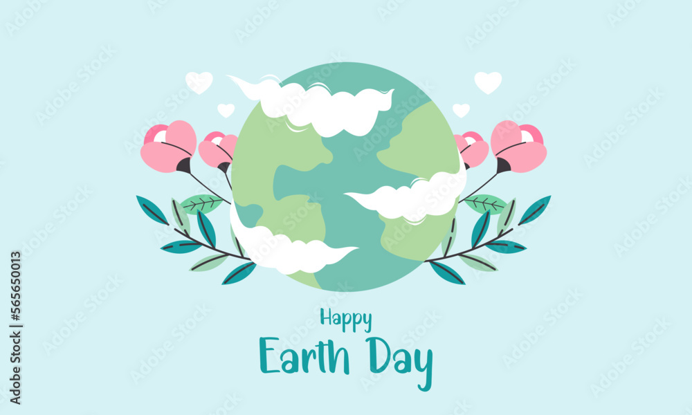 Happy Earth Day Concept Illustration 