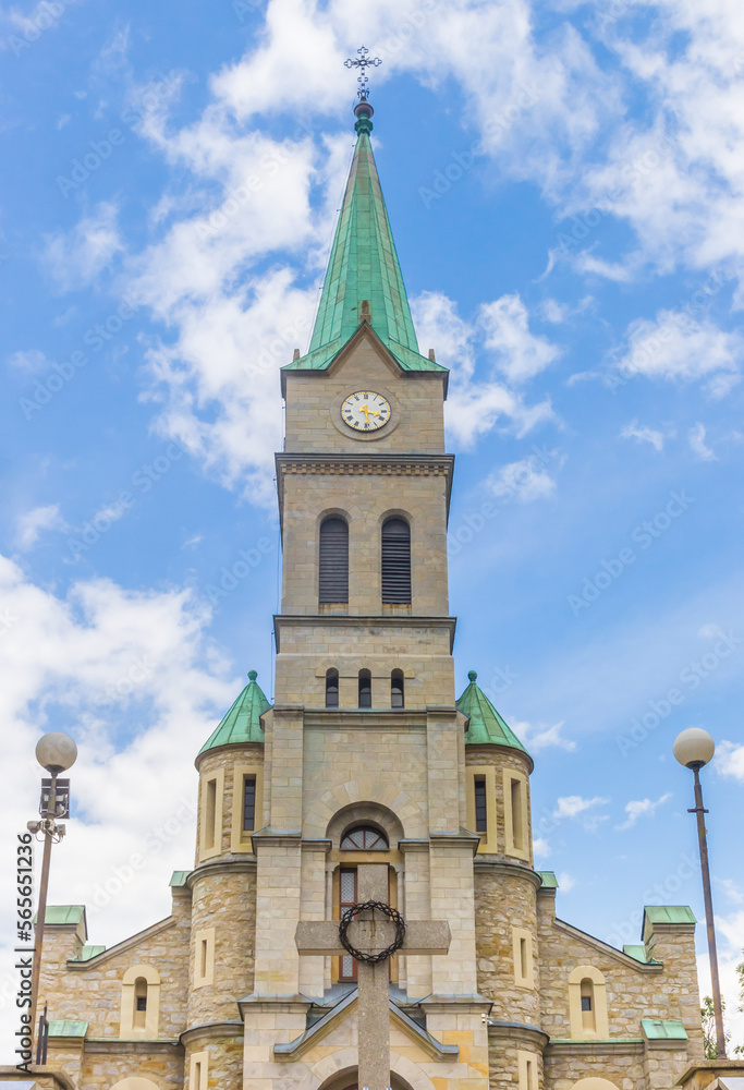 Tower of the Holy Family Church in Zakopane, Poland