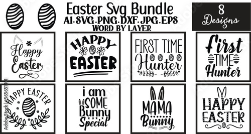 Easter svg bundle ,svg design,Happy Easter svg, png, dxf, pdf, jpg, pdf. Happy bunny svg, Cut File, Digital Download,All The Bunnies Love Me, Easter SVG, Toddler Boy Bunny SVG, Toddle Easter Shirt, Ea
