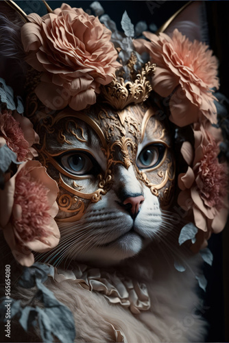 venetian carnival cat