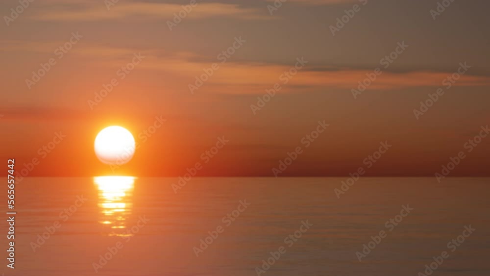 Synthwave sunset over a waving ocean. Seamless loop. Synthwave sunset over a waving ocean. Seamless loop.