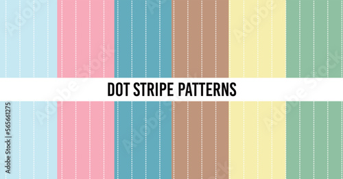 ドットストライプパターンセット　シームレスパターン　dot stripe patterns