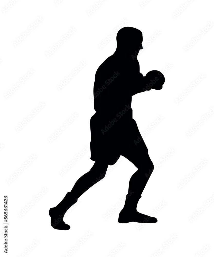 Black silhouette of boxers isolated on white background. Black silhouette of boxers isolated on white background.