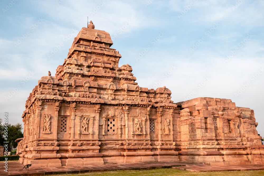 The Mallikarjuna temple at Pattadakal temple complex,Karnataka,India.